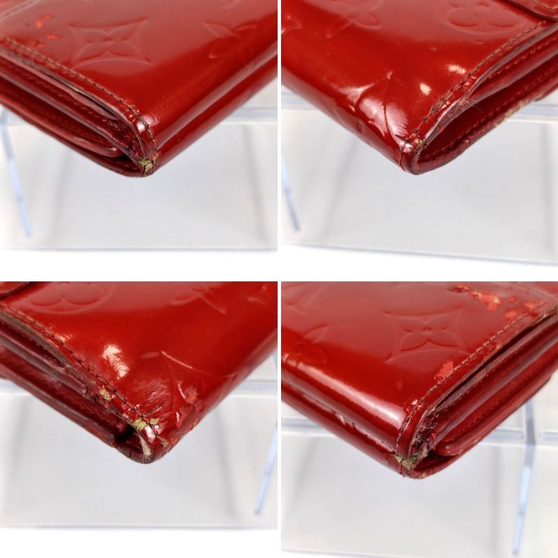 LOUIS VUITTON ルイヴィトン 三つ折り財布 ヴェルニ ポルトモネビエ