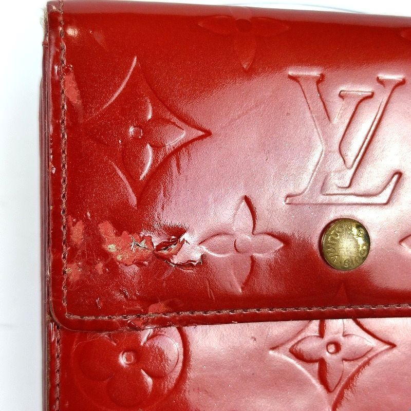 LOUIS VUITTON ルイヴィトン 三つ折り財布 ヴェルニ ポルトモネビエ