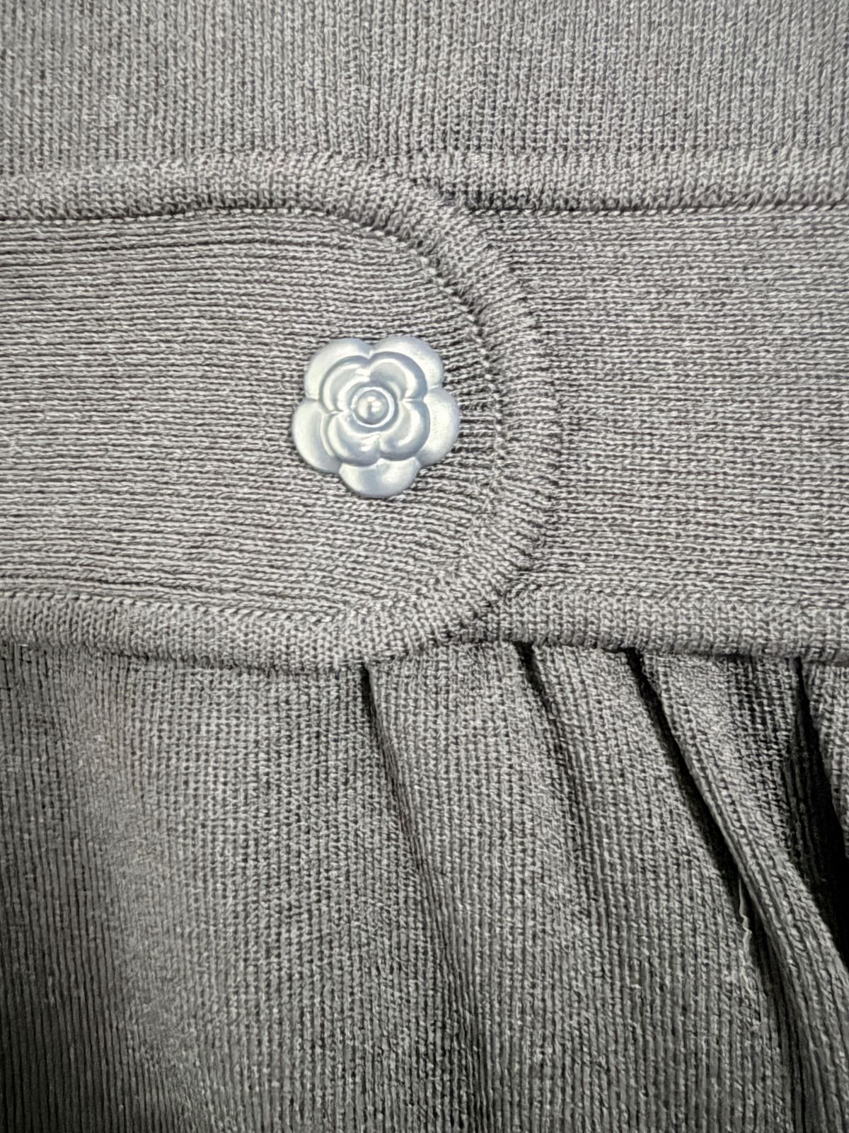 極美品Rene/ ルネ ニットワンピース 36 ネイビー アセテートBLEND