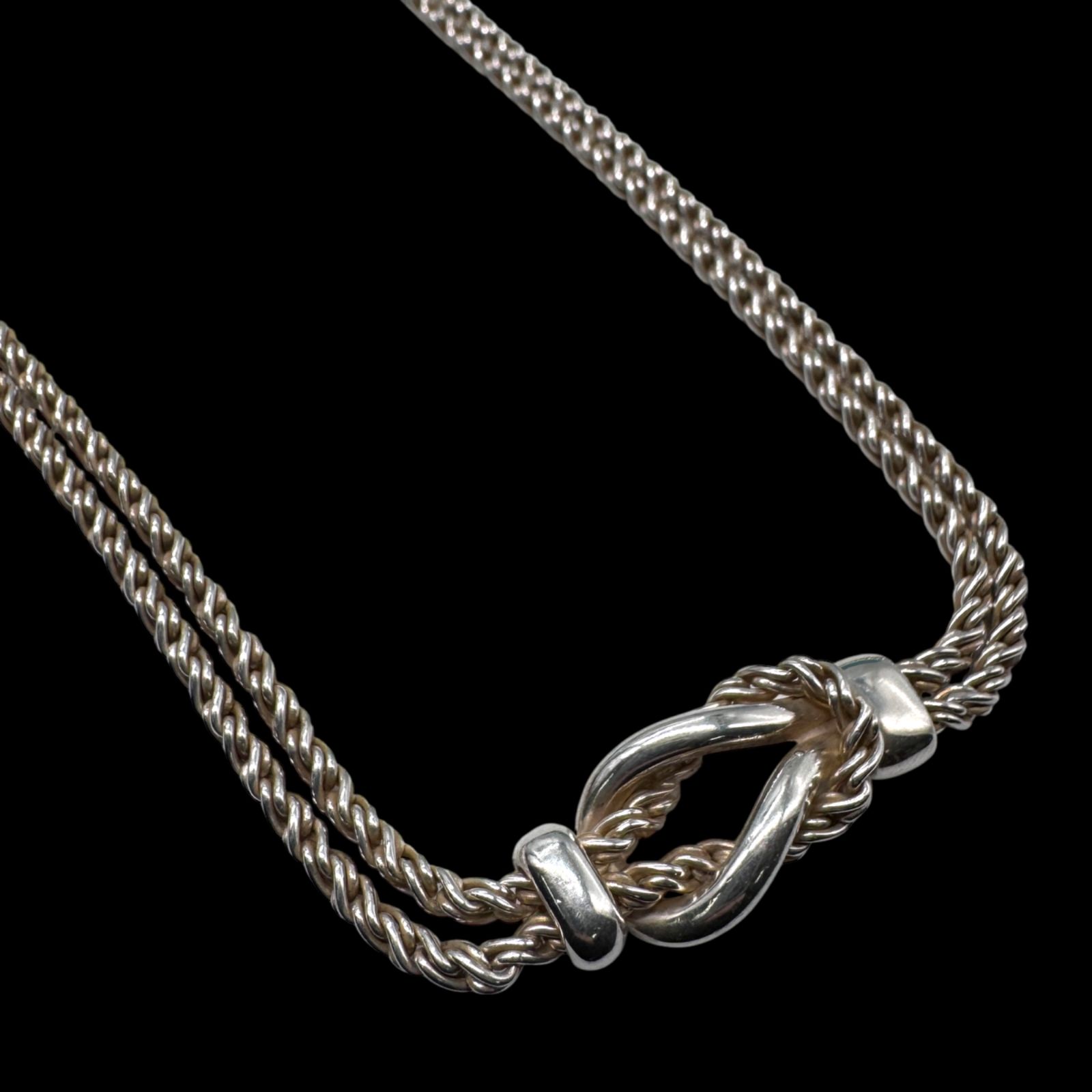 TIFFANY&Co. ティファニー ダブルロープ センターノット ネックレス