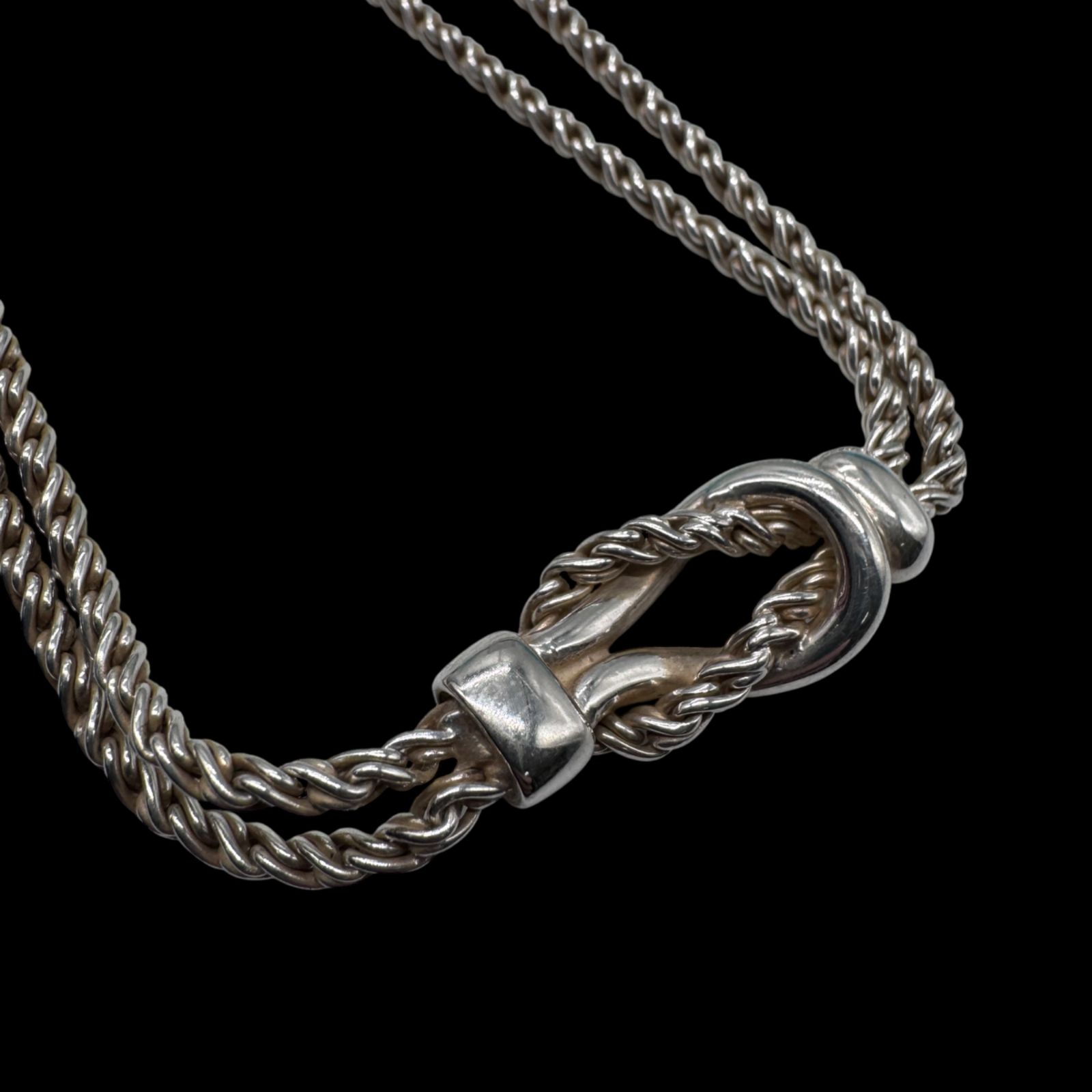 TIFFANY&Co. ティファニー ダブルロープ センターノット ネックレス