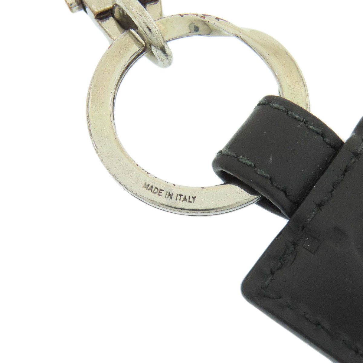 GUCCI グッチ GGシグネチャー シマ キーホルダー レザー レディース