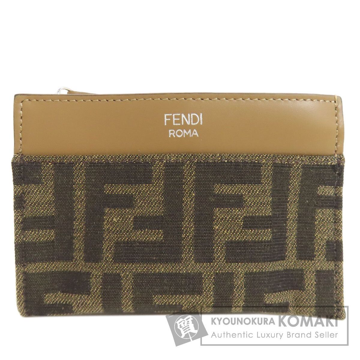 FENDI フェンディ ズッカ柄 コインケース キャンバス レディース 
