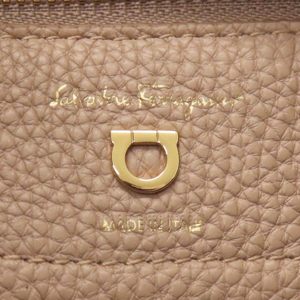 美品● フェラガモ エイミー 2way ハンドバッグ ガンチーニ 金具 レザー Salvatore Ferragamo サルヴァトーレフェラガモ エイミー ガンチーニ