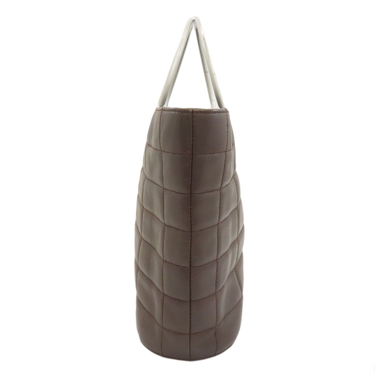 CHANEL シャネル チョコバー シルバー金具 ハンドバッグ カーフ  