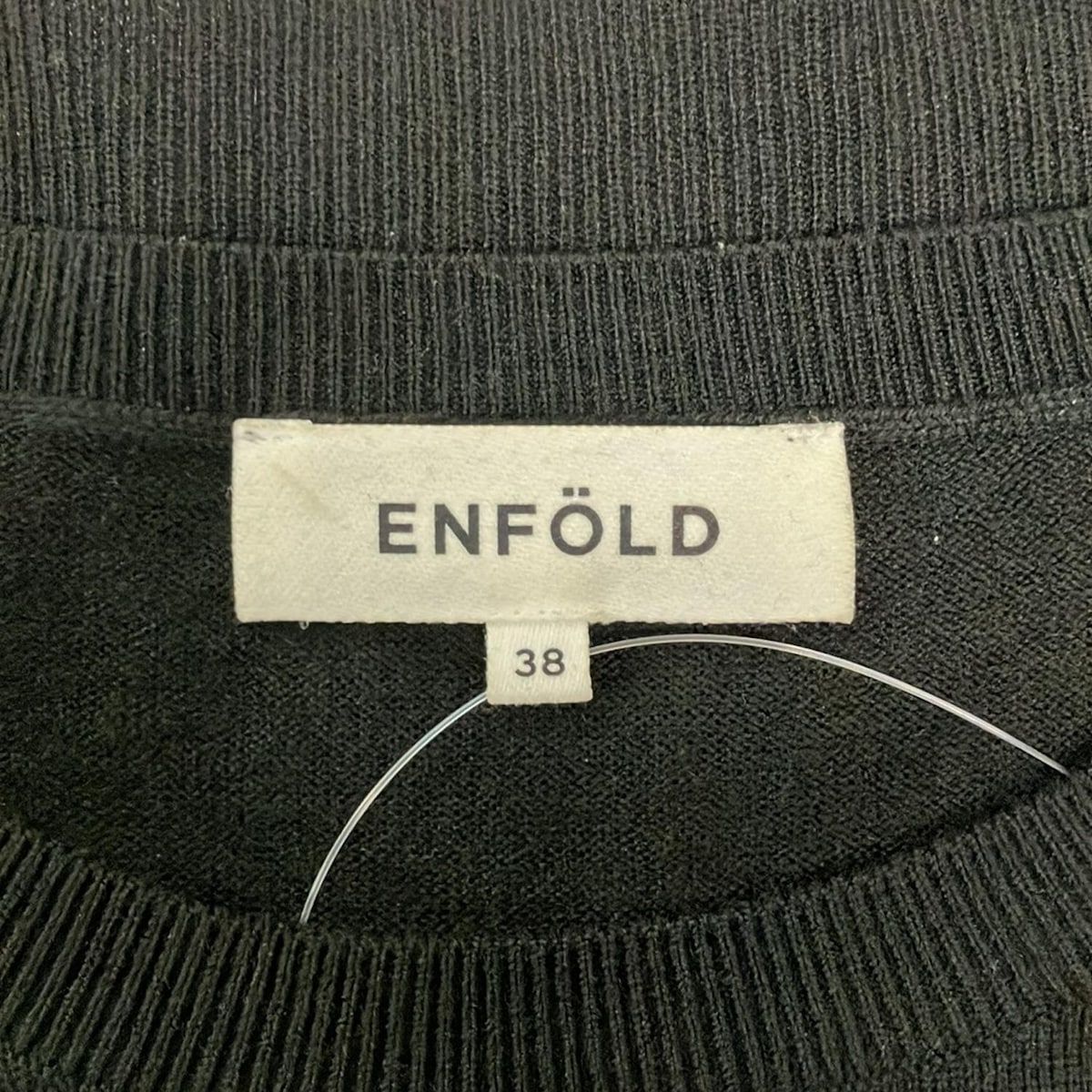 ENFOLD(エンフォルド) セーター サイズ38 M レディース美品 - 黒 変形