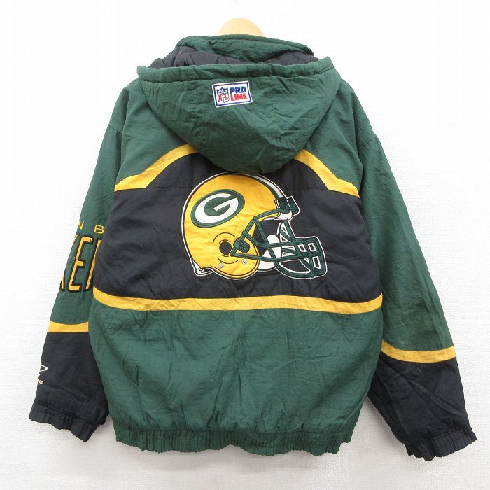 XL/古着 長袖 ナイロン ジャケット パーカー メンズ 90年代 90s NFL