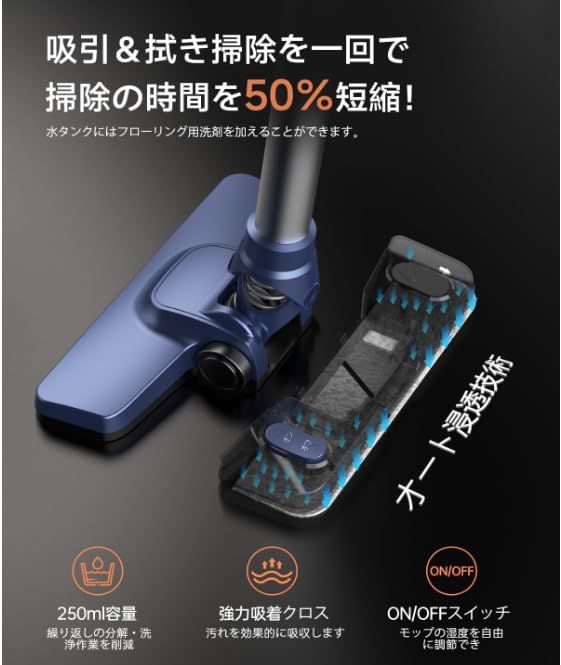 新品】コードレス掃除機 サイクロン式 超軽量 スティッククリーナー