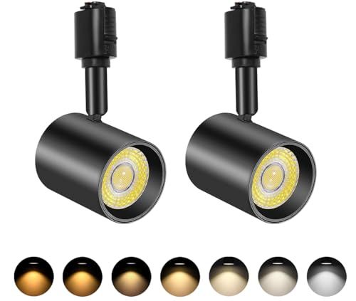 新品】5色調節 ダクトレール用スポットライト, LED一体型照明 10W(85W