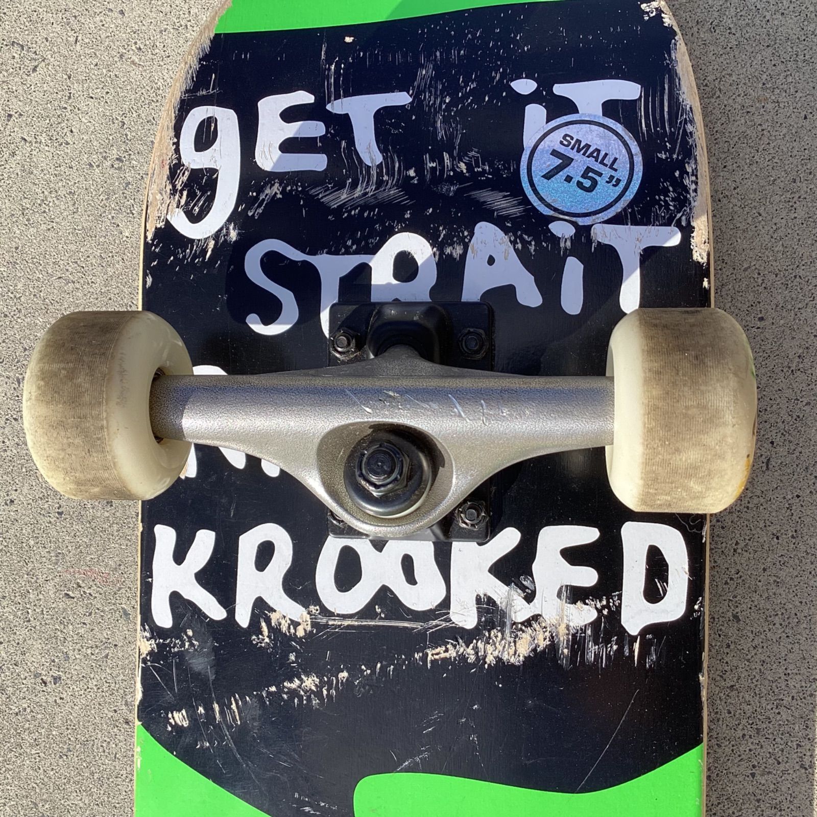 USED] COMPLETE KROOKED SKATEBOADS 7.5 inch スケボースケートボード
