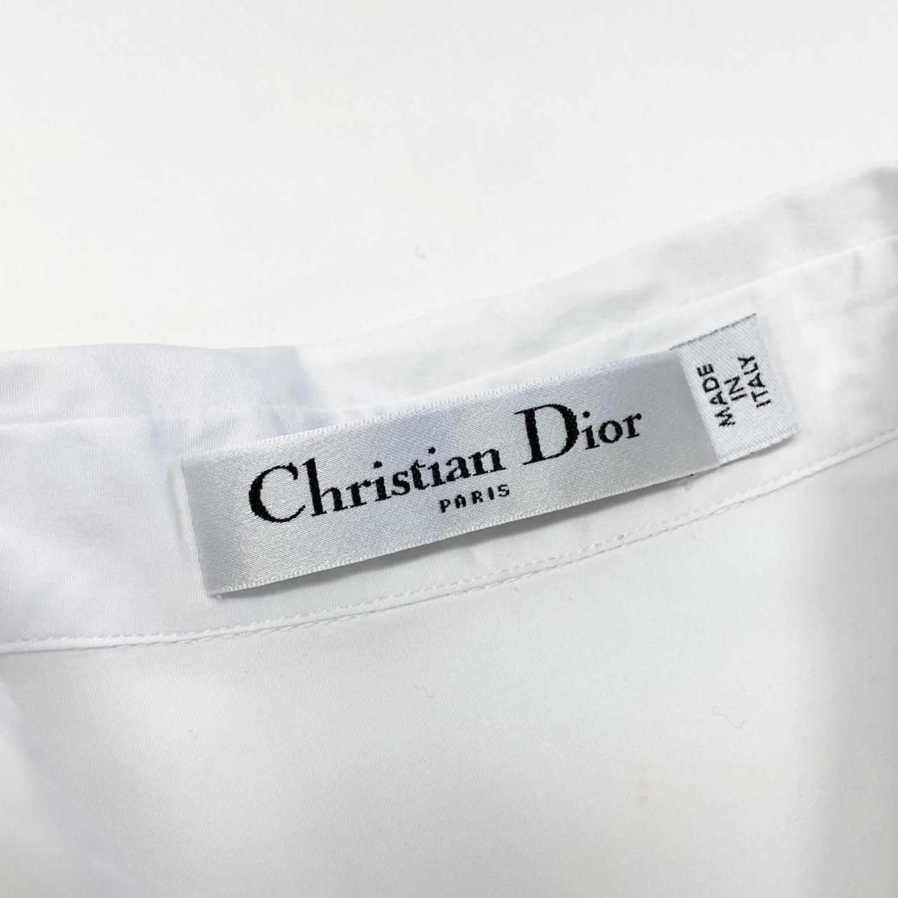 2a29 Christian Dior クリスチャンディオール Beeロゴ刺繍 フレア 半袖