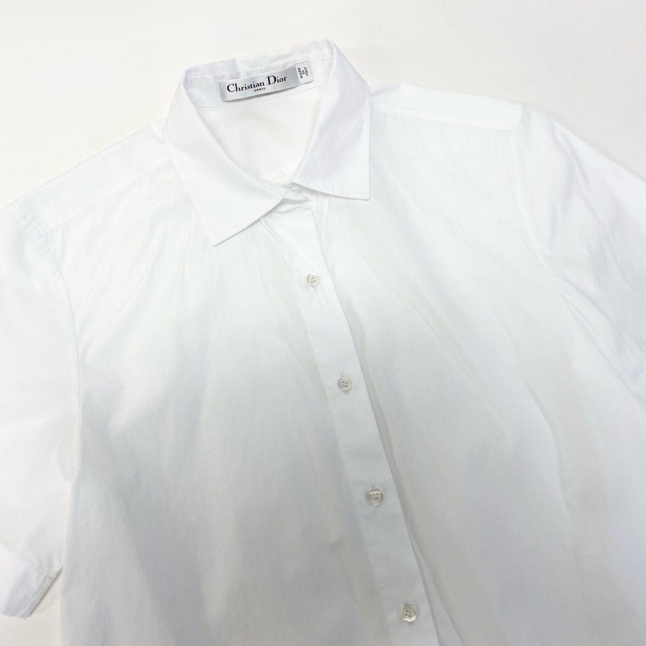 2a29 Christian Dior クリスチャンディオール Beeロゴ刺繍 フレア 半袖
