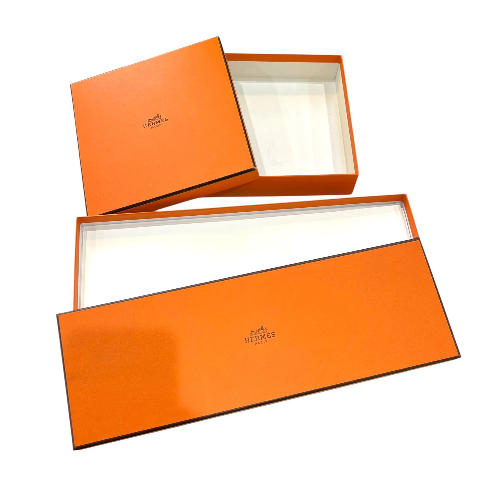 中古傷あり○エルメス/HERMES○ 空箱 ショッパー オレンジボックス