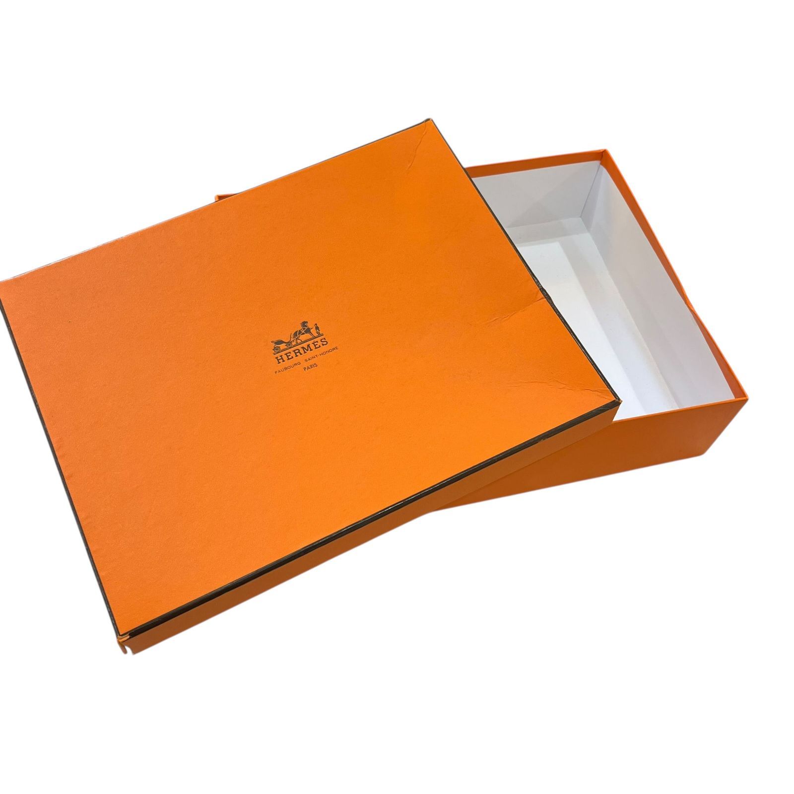 中古傷あり○エルメス/HERMES○ 空箱 ショッパー オレンジボックス