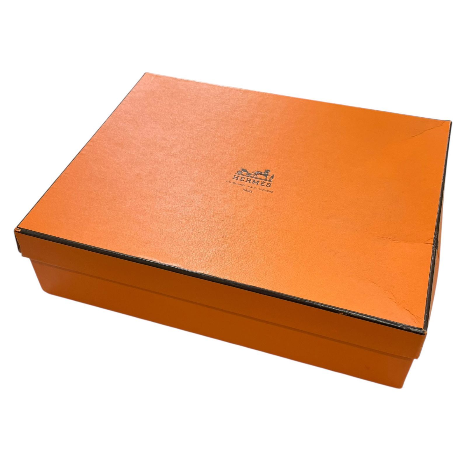 中古傷あり○エルメス/HERMES○ 空箱 ショッパー オレンジボックス