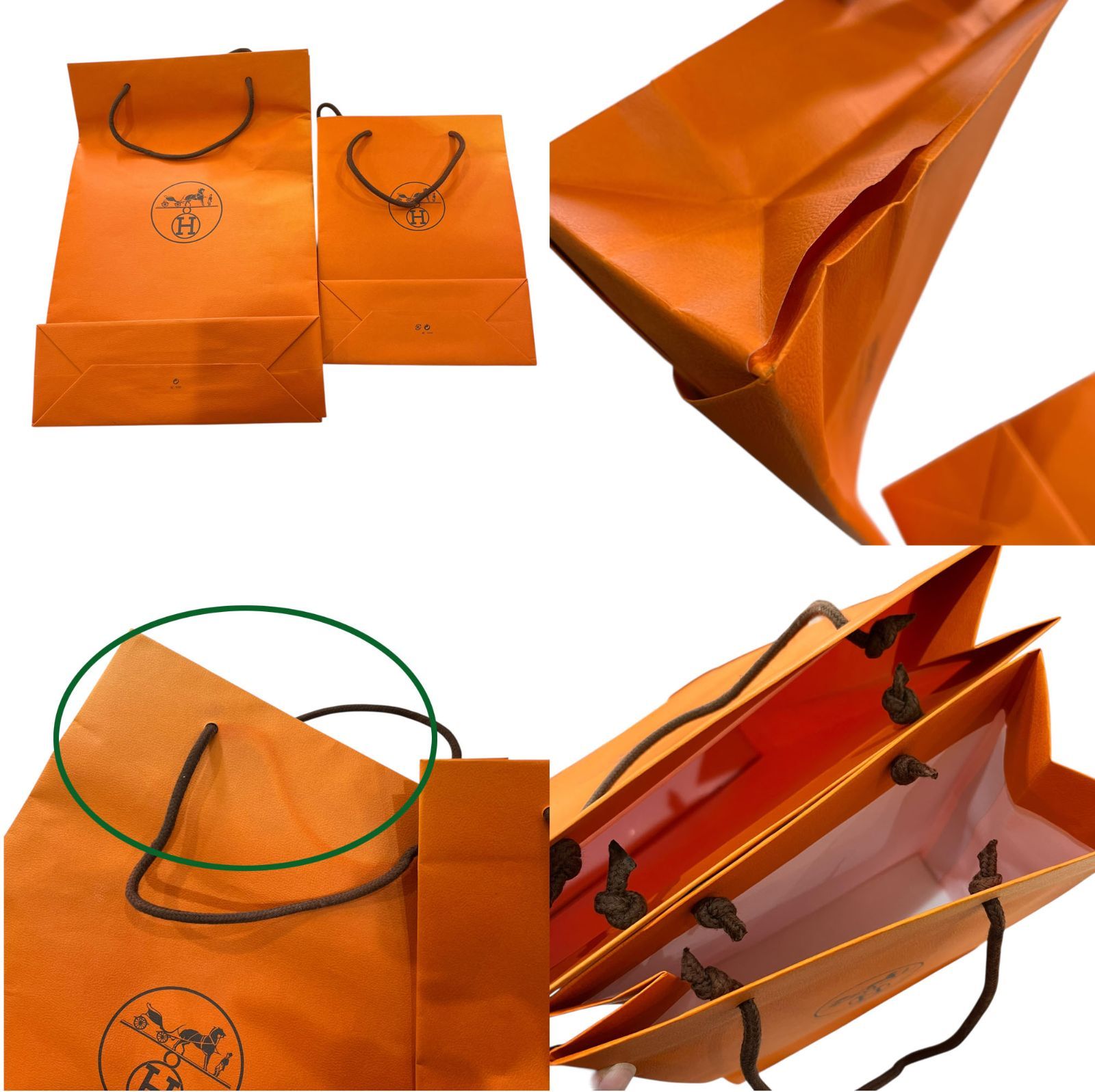 中古傷あり○エルメス/HERMES○ 空箱 ショッパー オレンジボックス