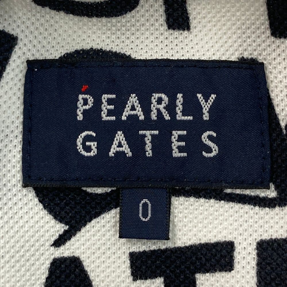サイズ：0 PEARLY GATES パーリーゲイツ 半袖ポロシャツ ホワイト系
