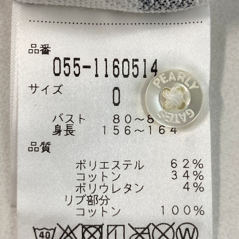 サイズ：0 PEARLY GATES パーリーゲイツ 半袖ポロシャツ ホワイト系