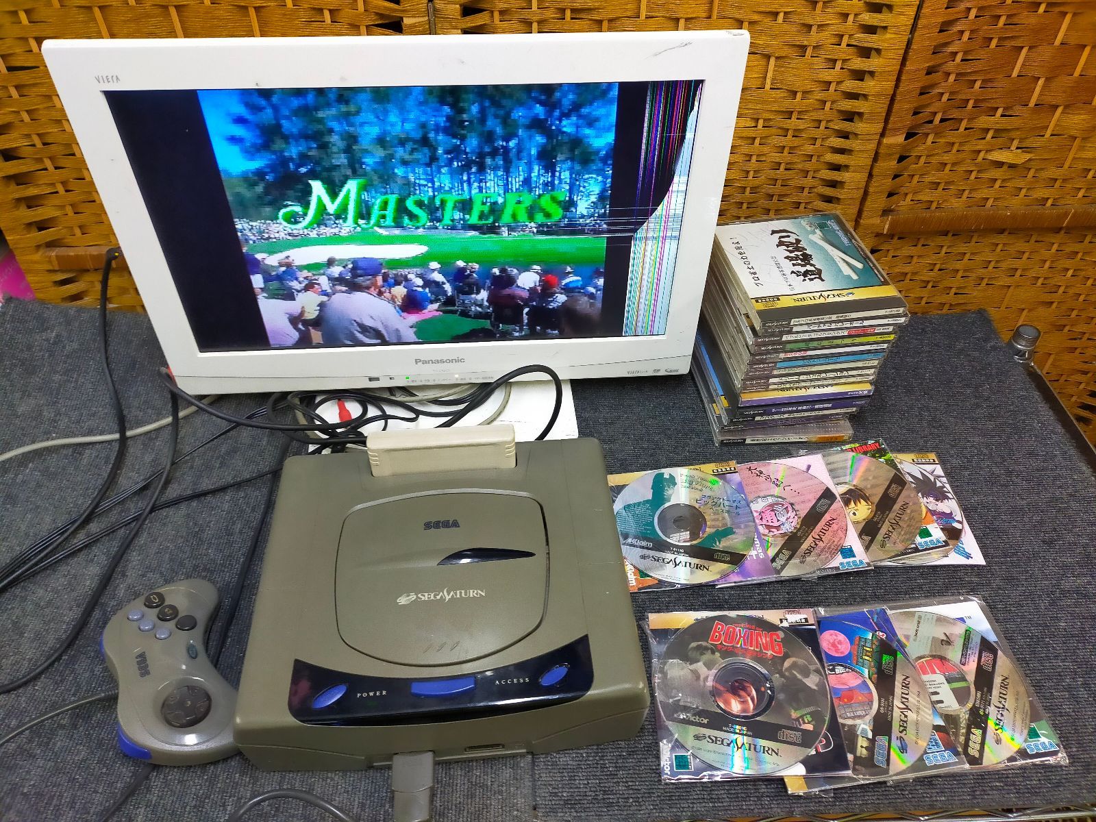 セガサターン 本体 ソフト22本セット（エヴァ・悠久・夢見館など名作