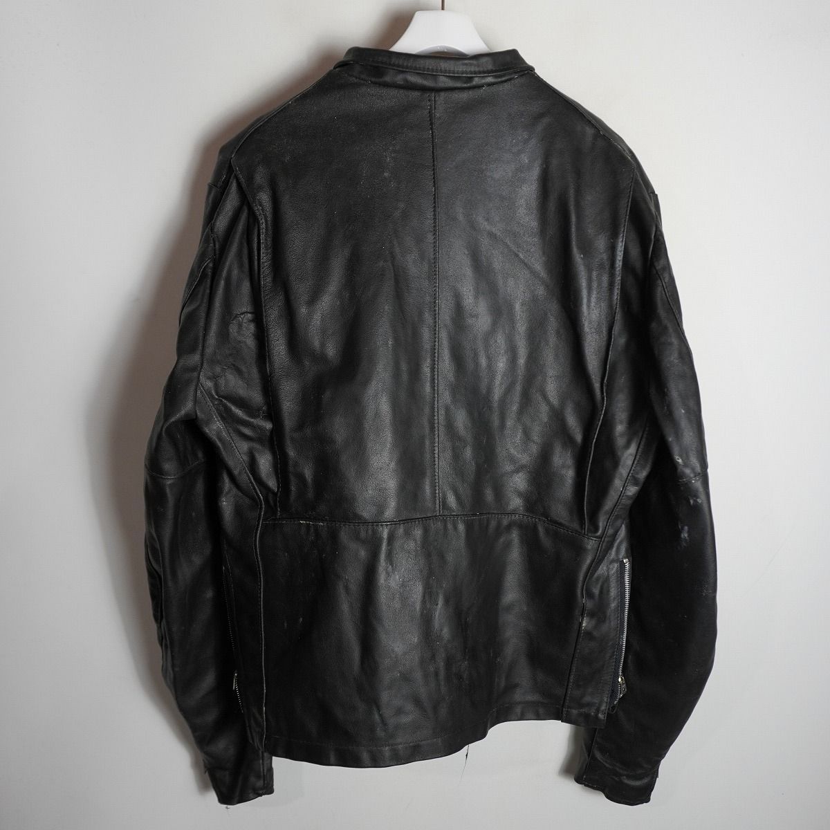 70s 80s Vintage Sears シアーズ USA製 本革 シングル レザー