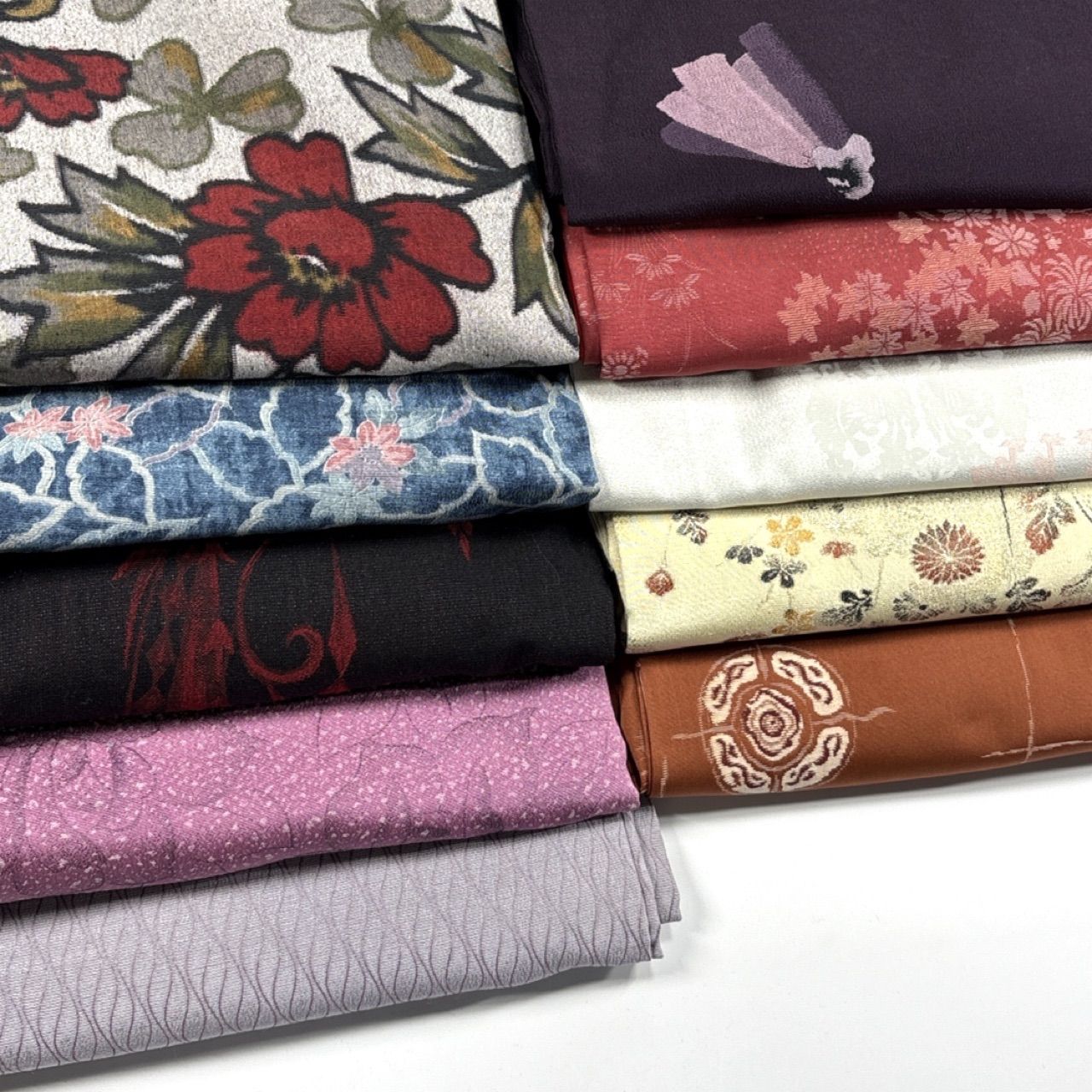 アンティーク 10枚 正絹 着物まとめ売り 同梱購入歓迎 リメイク用