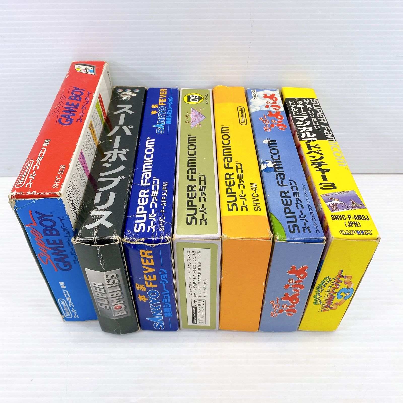 ◇【SCF】スーパーファミコン ゲーム ソフト まとめて 7本セット 箱