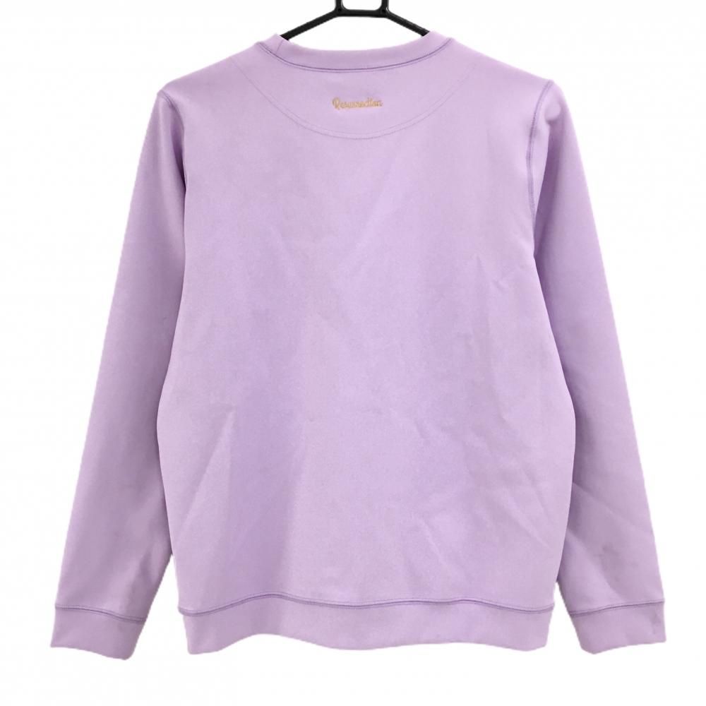 レザレクション トレーナー パープルピンク系 ダンボールニット 薄手
