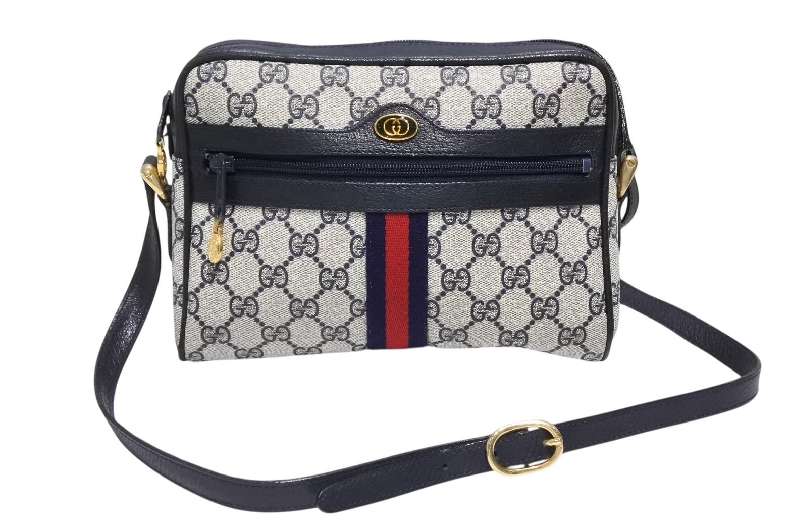 GUCCI グッチ オールドグッチ シェリーライン 010・378 GGロゴ pvc