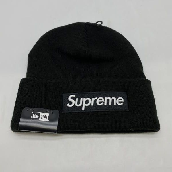 中古】SUPREME×Newera 25FW BOX LOGO BEANIE ブラック シュプリーム[24