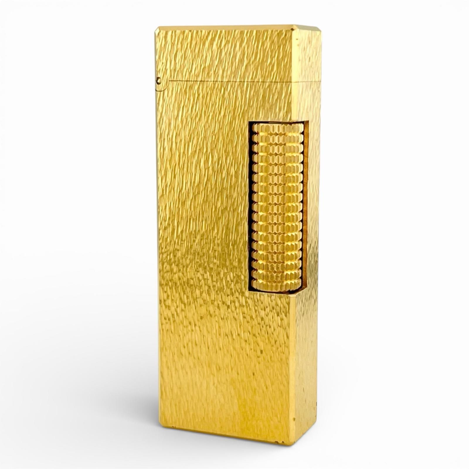 美品△Dunhill ダンヒル スクエア 総柄 ローラー式 喫煙具 ガス