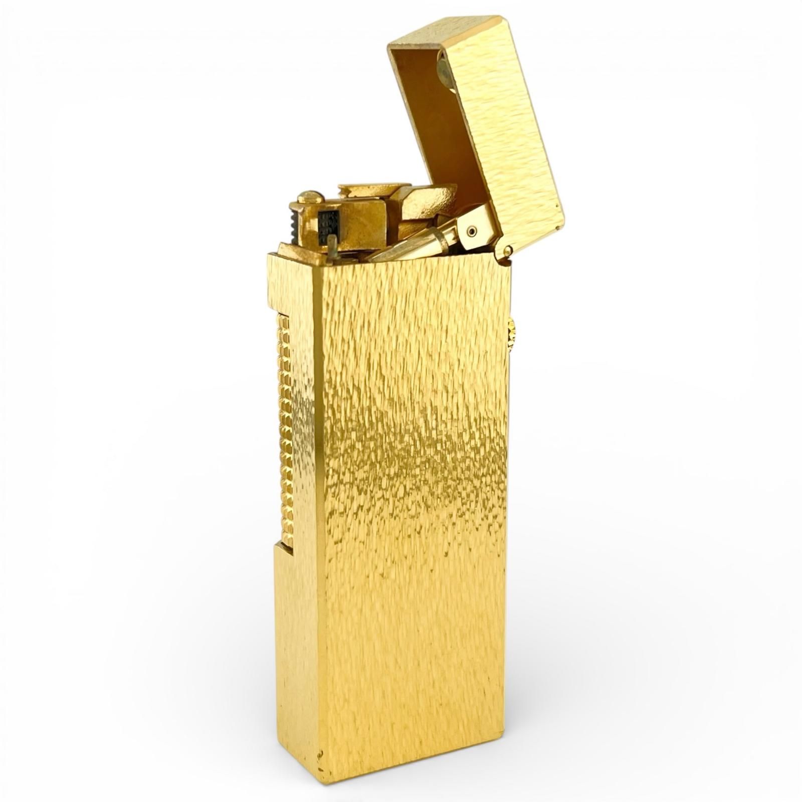 美品△Dunhill ダンヒル スクエア 総柄 ローラー式 喫煙具 ガス