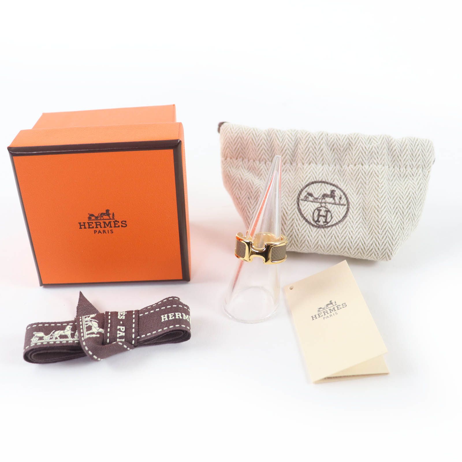 未使用品☆HERMES エルメス オランプPM ヴォーマダム エトゥープ