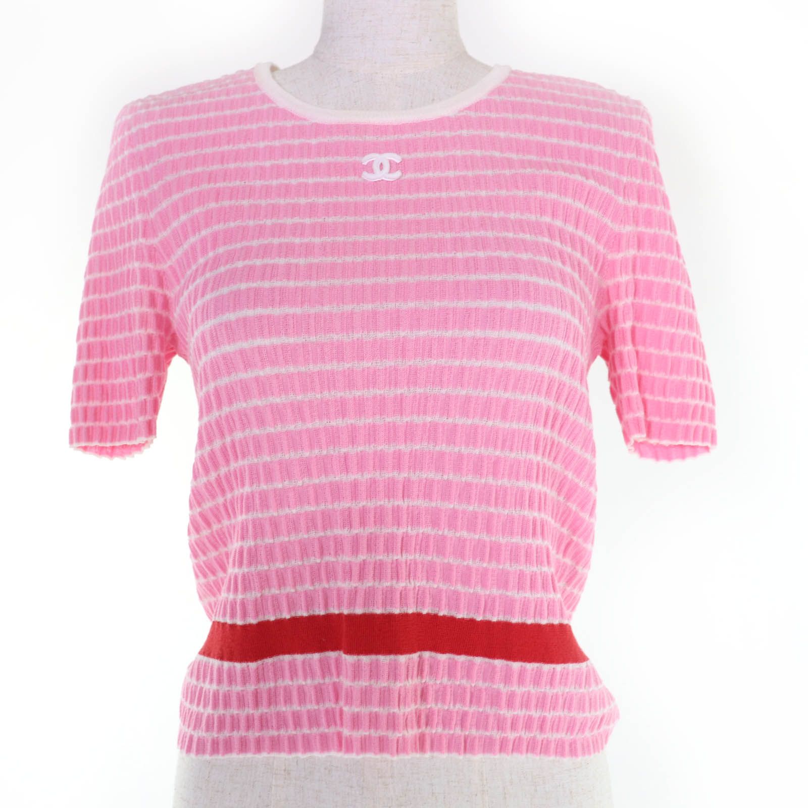 極美品☆CHANEL シャネル 24P P76857K11060 コットン ココマーク