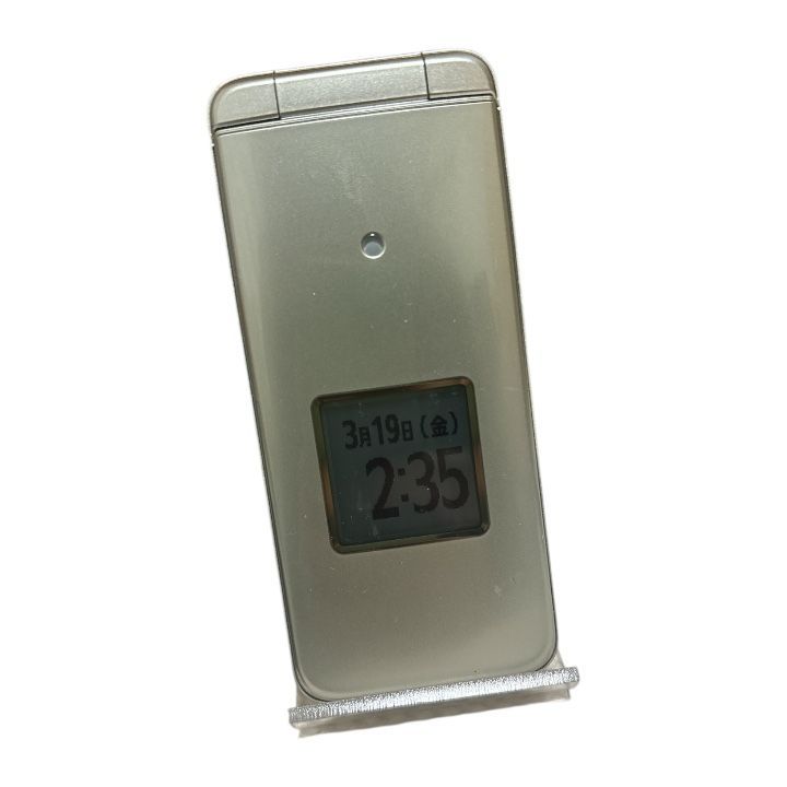 中古品 かんたんケータイ KYF41 シャンパンゴールド（au版・SIMロック