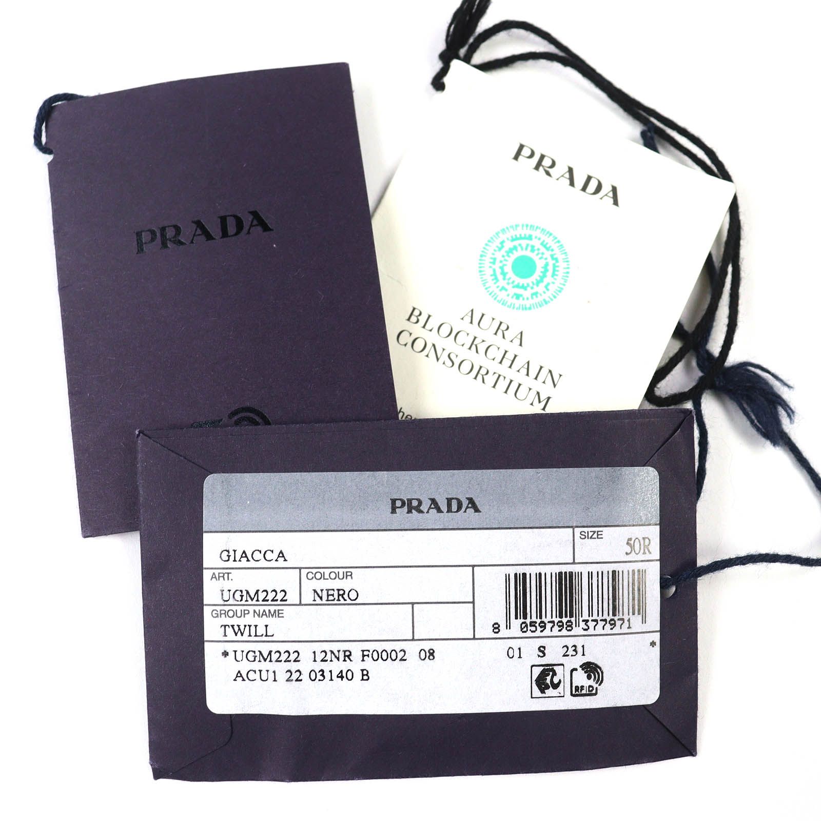 極美品△PRADA プラダ 2022年製 UGM222 バージンウール モヘア