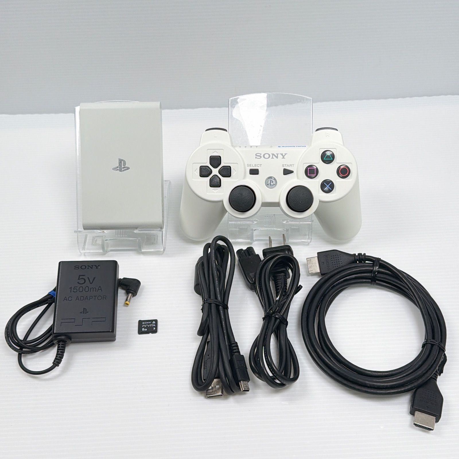 美品 SONY PSVITA TV バリューパック VTE-1000 純正8GBメモリーカード付き 動作確認済み DUALSHOCK 3付き SONY PlayStation ソニー プレイステーション デュアルショック3 psvitatv