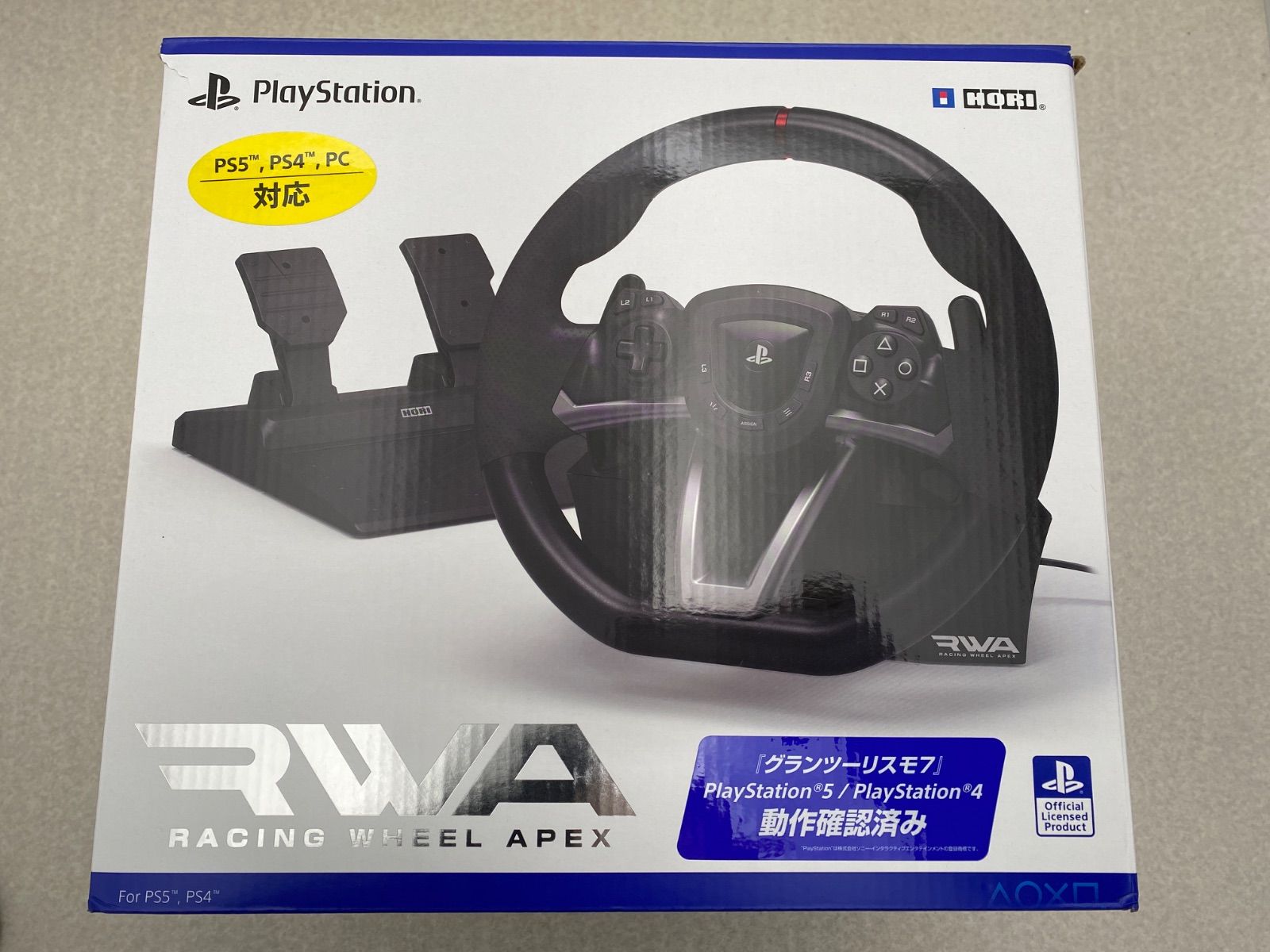 HORI レーシングホイールエイペックス PS5 PS4 - メルカリ