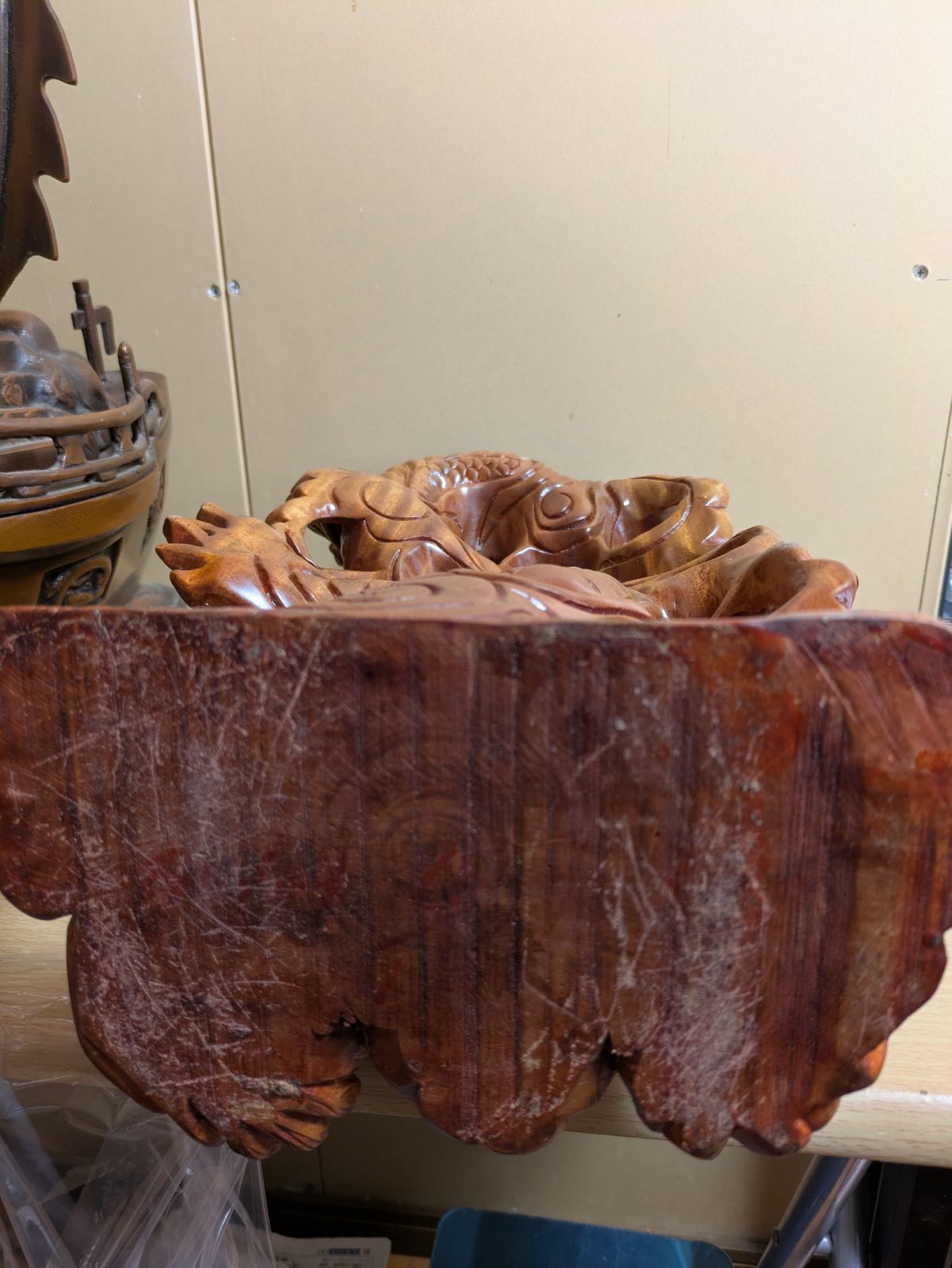 木彫り龍/開運/アンティーク置物 - メルカリ