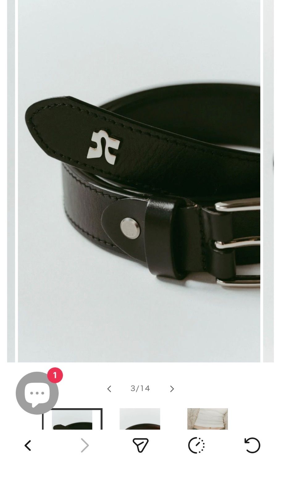 Knuth Marf Kmotif leather belt - メルカリ