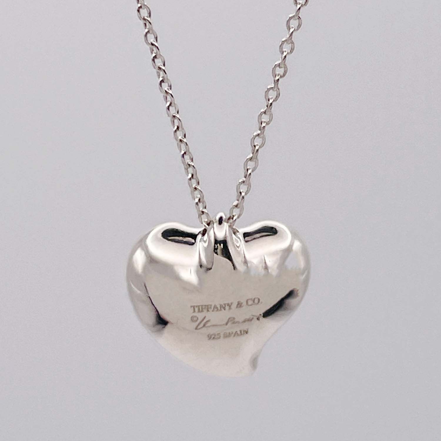 Tiffany&Co. ティファニー カーブドハート ネックレス SV925 新品仕上