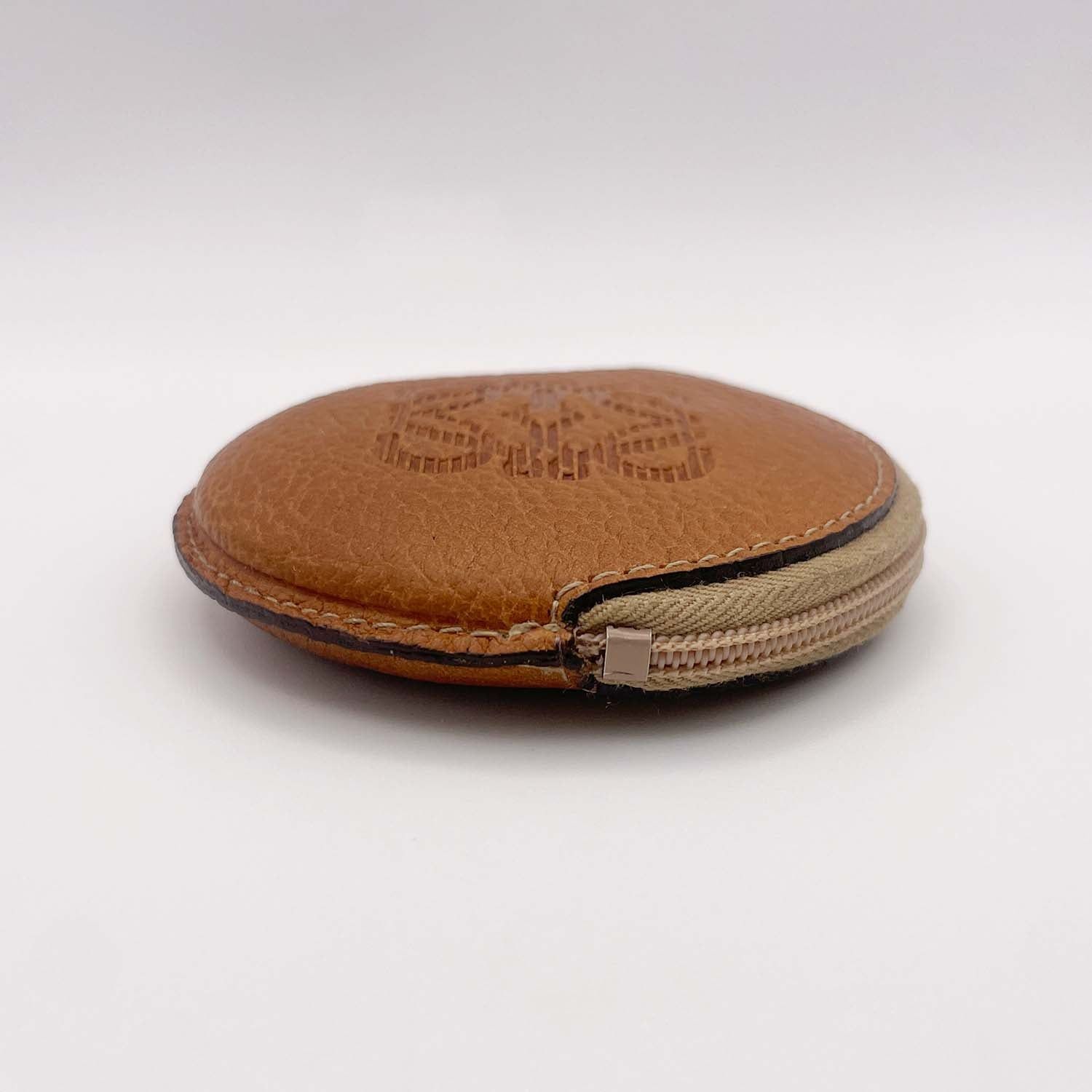 LOEWE ロエベ アナグラム ラウンド コインケース ブラウン 丸型 ロゴ