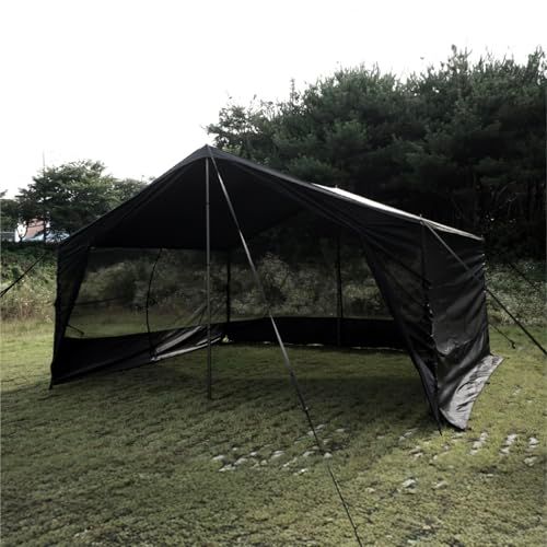 CAMVIL ZIP-TARP ジッパータープ 5m ブラックコーティング タープ