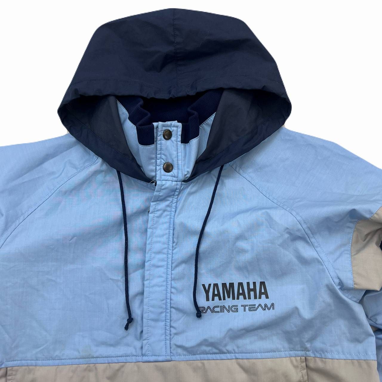 ヤマハ アノラック ジャケット メンズ S ライトブルー ネイビー グレー