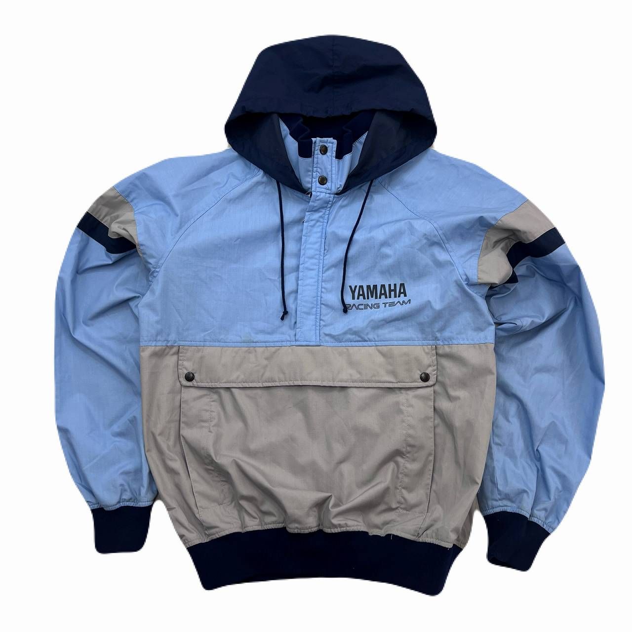 ヤマハ アノラック ジャケット メンズ S ライトブルー ネイビー グレー