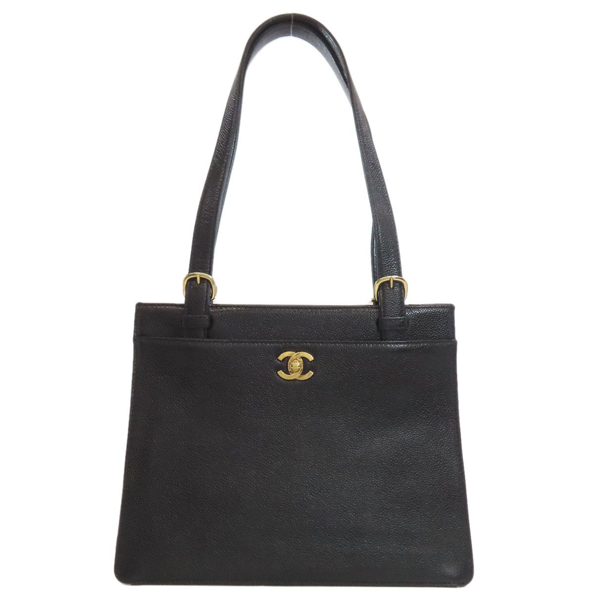 CHANEL シャネル ココマーク ゴールド金具 トートバッグ グレインド 