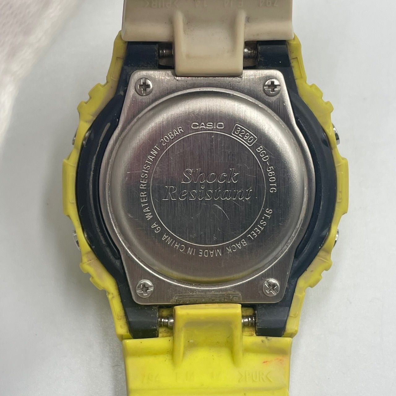 ◼︎カシオ CASIO Baby-G BGD-560TG イエロー デジタル時計 衝撃に強い 
