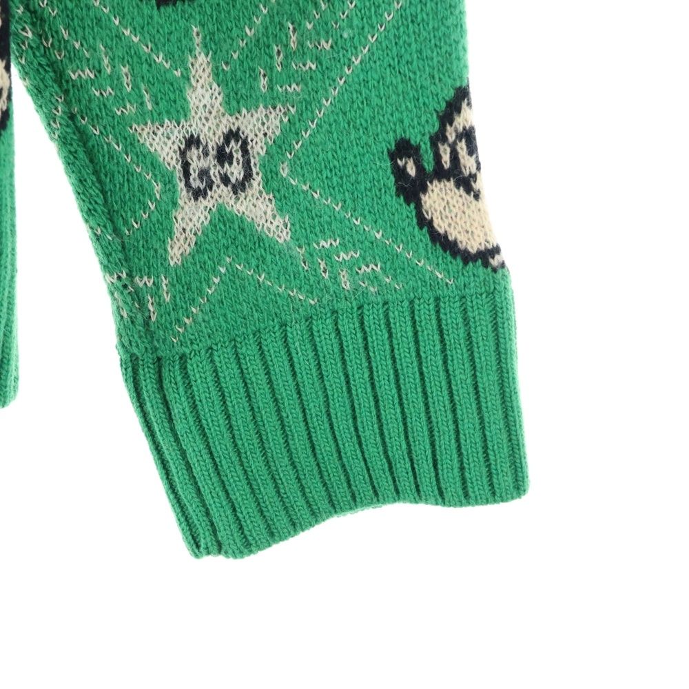 GUCCI (グッチ) ×Disney Mickey Mouse Pattern Crewneck Knitted