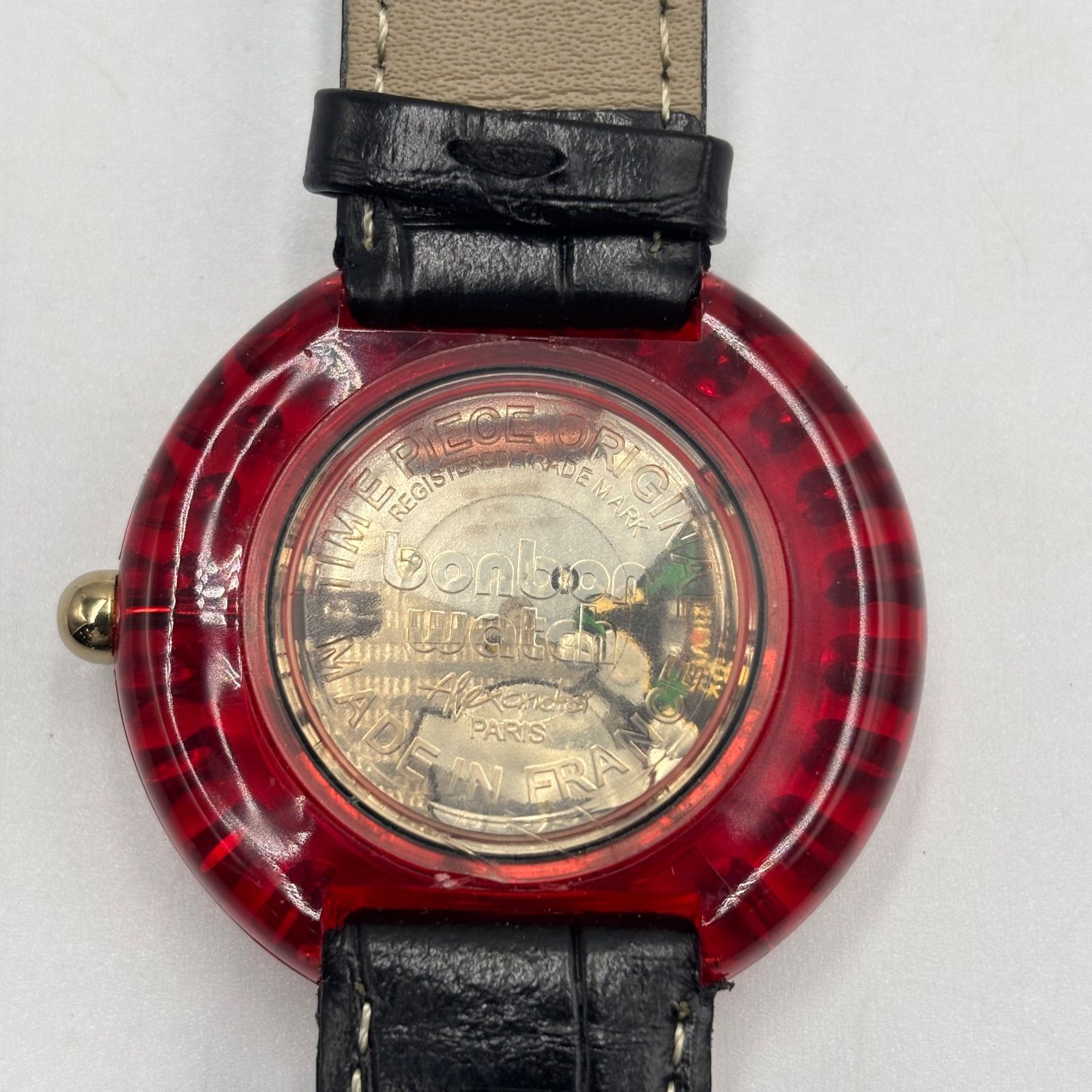 ◼︎bonbon watch ボンボンウォッチ 腕時計 レッド 赤 アレクサンドラ