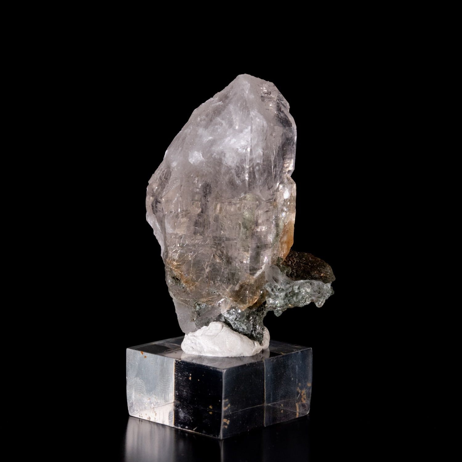 一点物 ヒマラヤ水晶原石 107.5 g ポイント クローライト ルチル セルフヒールド バーコード | クリスタル