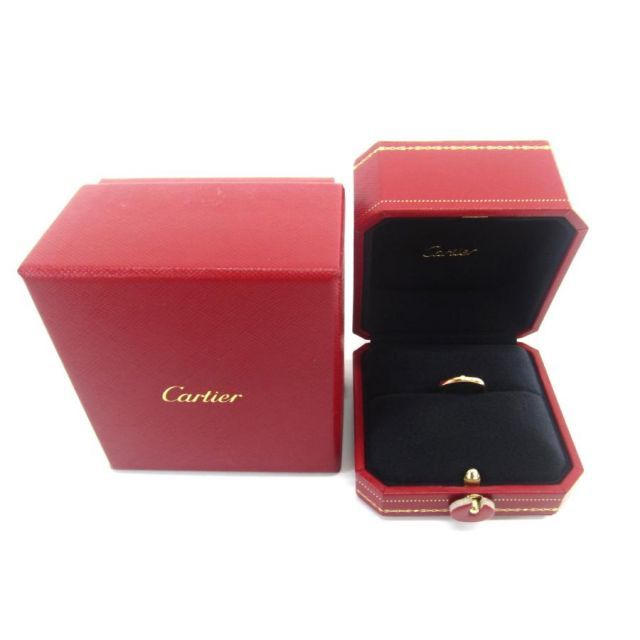 Cartier カルティエ au750 48 約8号 1Pダイヤリング 指輪 ∠UP5504